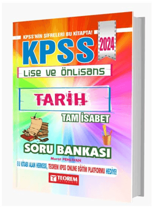 2024 KPSS Lise Ön Lisans Tam İsabet Tarih Soru Bankası Kolektif