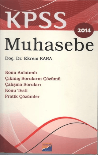 2014 KPSS Muhasebe %10 indirimli Ekrem Kara