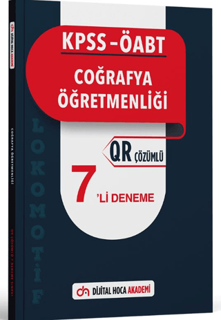 KPSS ÖABT Coğrafya Öğretmenliği Lokomotif Serisi QR Çözümlü 7'li Denem