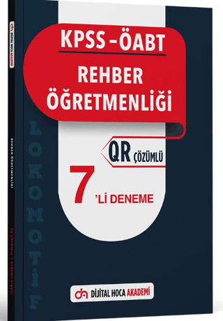 KPSS ÖABT Rehber Öğretmenliği Lokomotif Serisi QR Çözümlü 7'li Deneme 