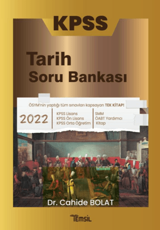 2022 KPSS Tarih Soru Bankası Cahide Bolat