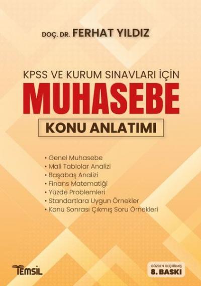 KPSS ve Kurum Sınavları için Muhasebe Konu Anlatımı Ferhat Yıldız