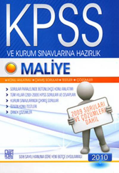 KPSS ve Kurum Sınavlarına Hazırlık Maliye 2010 Kolektif