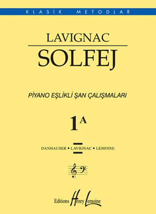 Lavignac Solfej 1A - Büyük Boy Danhauser