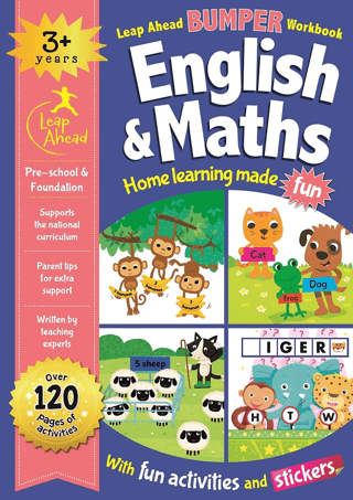 Leap Ahead Bumper Workbook: 3+ Years English and Maths Kolektif