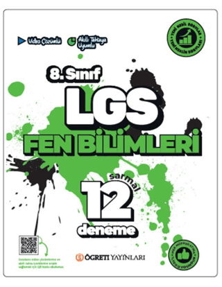 LGS 8. Sınıf Fen Bilimleri Sarmal 12 Deneme Kollektif