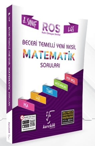 LGS 8. Sınıf ROS Beceri Temelli Yeni Nesil Matematik Soruları Kolektif