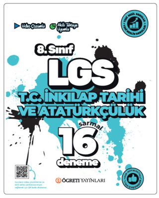 LGS 8. Sınıf T.C. İnkilap Tarihi ve Atatürkçülük Sarmal 16 Deneme Koll