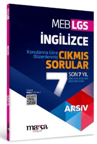 LGS İngilizce Konularına Göre Düzenlenmiş Son 7 Yıl Çıkmış Sorular Kol