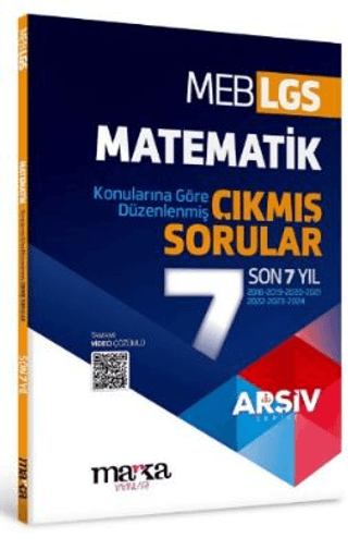 LGS Matematik Konularına Göre Düzenlenmiş Son 7 Yıl Çıkmış Sorular Kol