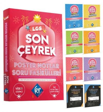 LGS Son Çeyrek Poster Notlar Soru Fasikülleri Kolektif