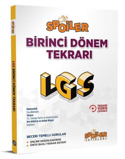 LGS Spoiler 1.Dönem Tekrarı Kolektif