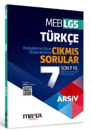 LGS Türkçe Konularına Göre Düzenlenmiş Son 7 Yıl Çıkmış Sorular Kollek