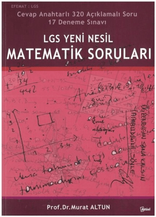 LGS Yeni Nesil Matematik Soruları Murat Altun