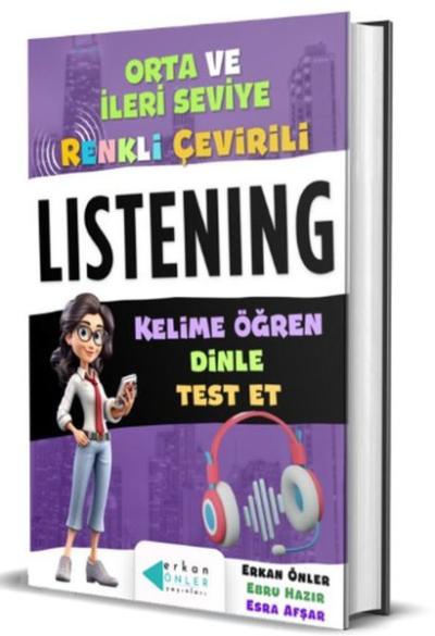 Listening - Orta ve İleri Seviye Renkli Çevirili (Ciltli) Ebru Hazır