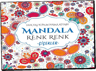 Mandala Renk Renk Çiçekler Kolektif