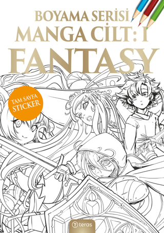 Manga Boyama Cilt 1 - Fantasy Kolektif