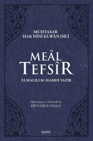 Meal Tefsir - Muhtasar Hak Dini Kur'an Dili (Mavi Renkte) (Ciltli) Elm