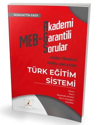 MEB – AGS Türk Eğitim Sistemi Soru Temelli Konu Anlatımı Sebahattin Ek