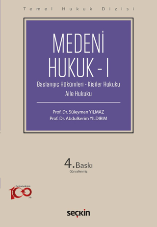 Medeni Hukuk – I (THD) Abdulkerim Yıldırım