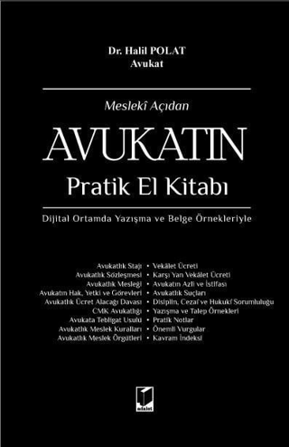 Mesleki Açıdan Avukatın Pratik El Kitabı (Ciltli) Halil Polat