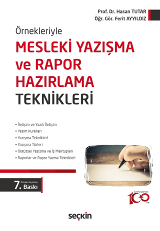 Mesleki Yazışma ve Rapor Hazırlama Teknikleri Ferit Ayyıldız