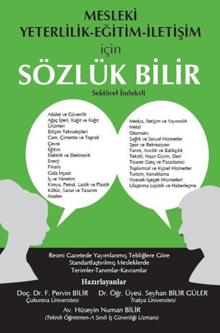 Mesleki Yeterlilik Eğitim İletişim İçin Sözlük Bilir F. Pervin Bilir