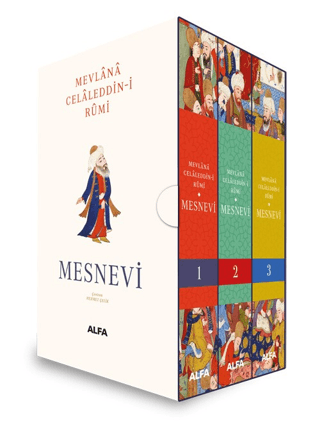 Mesnevi Seti - 3 Kitap Takım - Vuslatın 750. Yılı - Kutulu (Ciltli) Me