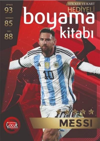 Messi - Boyama Kitabı - Sticker ve Kart Hediyeli Kolektif