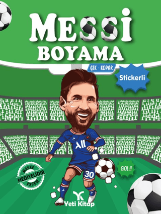 Messi Boyama - Çek Kopar Stickerli Kolektif