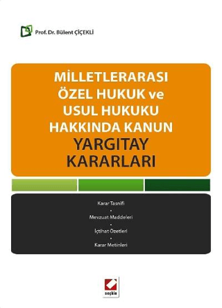 Milletlerarası Özel Hukuk ve Usul Hukuku Hakkında Kanun Bülent Çiçekli