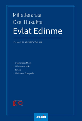 Milletlerarası Özel Hukukta Evlat Edinme Nazlı Albayrak Ceylan