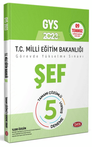 Milli Eğitim Bakanlığı Şef Tamamı Çözümlü GYS 5 Deneme Sınavı Kolektif