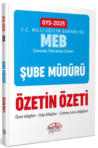 Milli Eğitim Bakanlığı Şube Müdürlüğü GYS Özetin Özeti Kolektif