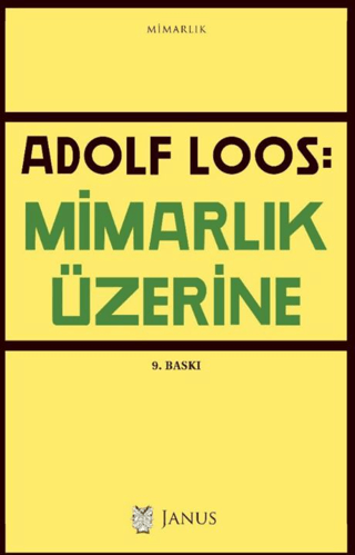 Mimarlık Üzerine %20 indirimli Adolf Loos