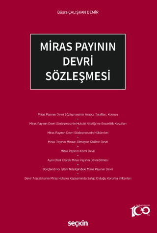 Miras Payının Devri Sözleşmesi Büşra Çalışkan Demir