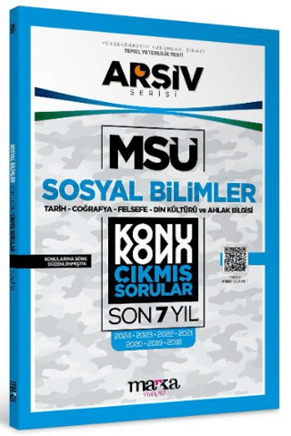 MSÜ Sosyal Bilimler Konu Konu Çıkmış Sorular Son 7 Yıl Kollektif