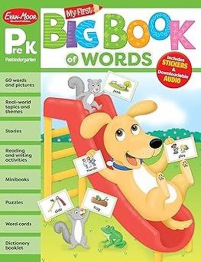 My First Big Book of Words, Grade Prek Evan Moor