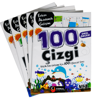 Niha Çocuk Okul Öncesi Erken Akademik Gelişim 100 Etkinlik 5+ Yaş Seti