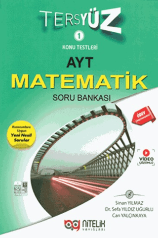 AYT YKS Tersyüz Konu Testleri Matematik Soru Bankası Sinan Yılmaz