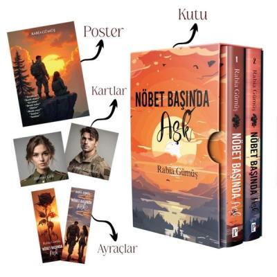 Nöbet Başında Aşk Seti - 2 Kitap Takım - Kutulu Rabia Gümüş