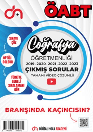 ÖABT Coğrafya Son Beş Yıl Çıkmış Sorular Tamamı Video Çözümlü Kolektif