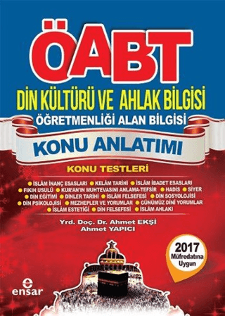 ÖABT Din Kültürü ve Ahlak Bilgisi Öğretmenliği Alan Bilgisi Konu Anlat