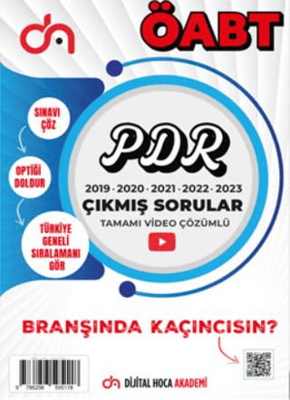 ÖABT PDR Son Beş Yıl Çıkmış Sorular Tamamı Video Çözümlü Kolektif