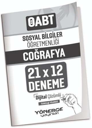 ÖABT Sosyal Bilgiler Öğretmenliği Coğrafya 21x12 Deneme Çözümlü Göktuğ