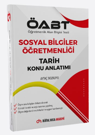 ÖABT Sosyal Bilgiler Öğretmenliği Tarih Konu Anlatımı Aytaç Bozkuyu