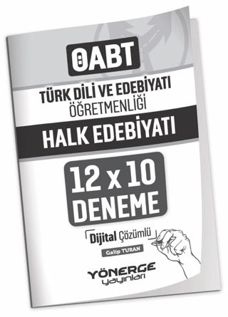 ÖABT Türk Dili ve Edebiyatı Öğretmenliği Halk Edebiyatı 12x10 Deneme Ç