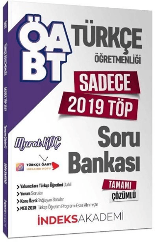 ÖABT Türkçe Öğretmenliği Sadece 2019 TÖP Soru Bankası Çözümlü Murat Ko