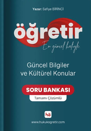 Öğretir Güncel Bilgiler ve Kültürel Konular Tamamı Çözümlü Soru Bankas