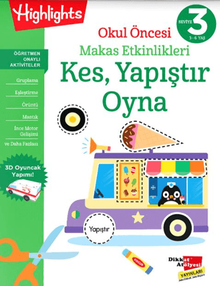 Okul Öncesi Makas Etkinlikleri Kes, Yapıştır, Oyna 3. Kolektif